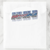 ovalen in de fabriek ovale sticker (Tas)