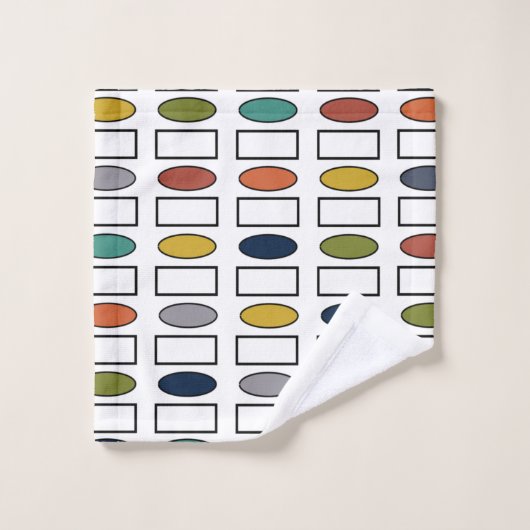 Ovales et rectangles (Gant de toilette)