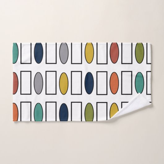 Ovales et rectangles (Serviette à main)