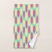 Ovales jaune et rose (Serviette à main)