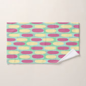 Ovales jaune et rose (Serviette à main)