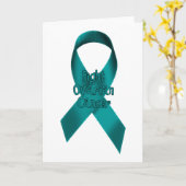 Ovariale Kanker van de strijd Kaart (Gele Bloem)