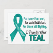 Ovariale Kanker voor Elke ..... Draage Briefkaart (Voorkant / Achterkant)