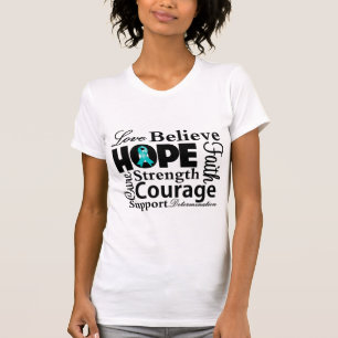 Ovarian Cancer Collage of Hope T-shirt