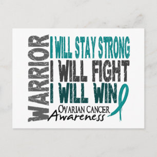 Ovarian Cancer Warrior Briefkaart