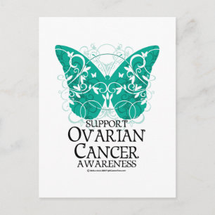Ovarium Cancer Butterfly Briefkaart