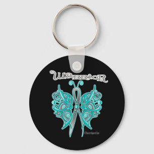 Ovarium Cancer Warrior Celtic Butterfly Sleutelhanger