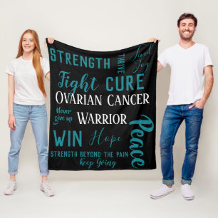 Ovarium Cancer Warrior deken