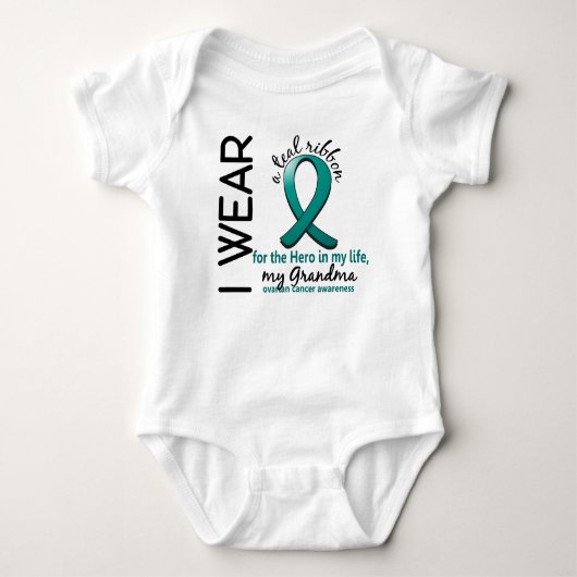 Ovariumkanker Hero in mijn leven oma 4 Romper (Voorkant)