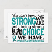 Ovariumkanker hoe sterk we zijn briefkaart (Voorkant / Achterkant)