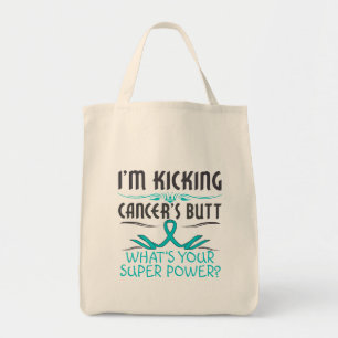 Ovariumkanker kankerstimulerende maar superkrachti tote bag