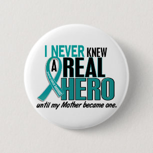 Ovariumkanker KNIEUW EEN HERO 2 moeder Ronde Button 5,7 Cm