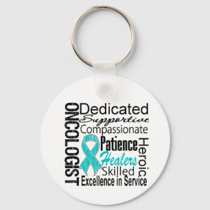 Ovariumkanker Oncoloog Collage Sleutelhanger