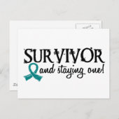 Ovariumkanker Overleving 18 Briefkaart (Voorkant / Achterkant)