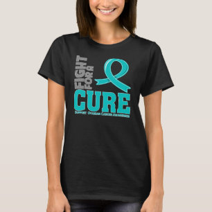 Ovariumkanker vecht voor een kuur t-shirt