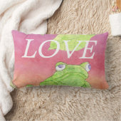 OVE verte grenouille rose ciel inspiration coussin (Couverture)
