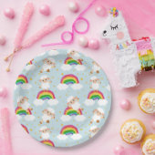 Ovelhas no céu estrelado e arco-íris papieren bordje (Feest)