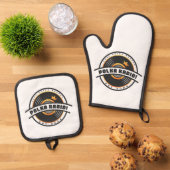 Oven Mitt and Pot Holders Ovenwant & Pannenlap Set (Top down)