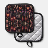 Oven Mitt and Pot Holders Pannenlap (Voorkant / Achterkant)