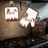 Oven Mitt and Pot Holders Set