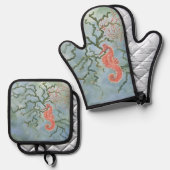 Oven Mitt & Pot Holder Set (Voorkant / Achterkant)