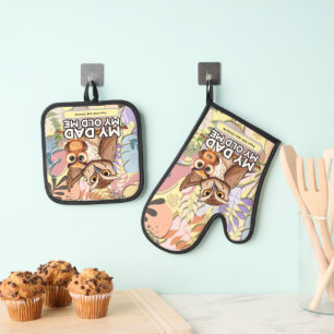 Oven Mitt & Pot Holder Set: Mijn vader Mijn oude i Ovenwant & Pannenlap Set