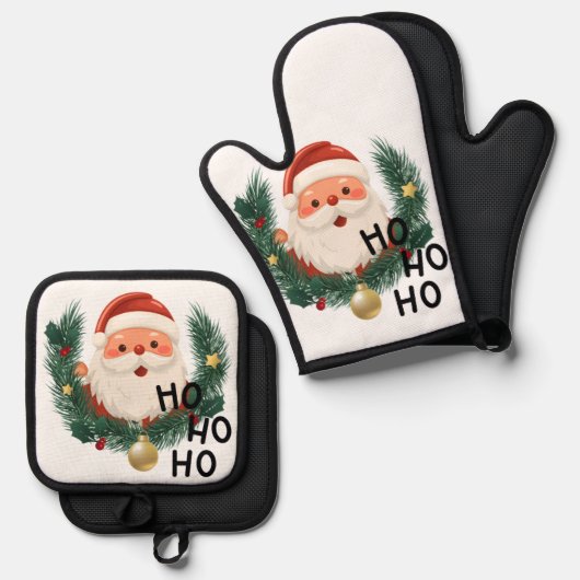 Oven Mitt & Pot Holders Set (Voorkant / Achterkant)