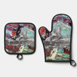 Oven Mitt & Pot Holders – Strata Pulse Ovenwant & Pannenlap Set