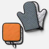 Oven Mitt & Pothouder Ovenwant & Pannenlap Set (Voorkant / Achterkant)