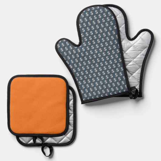 Oven Mitt & Pothouder Ovenwant & Pannenlap Set (Voorkant / Achterkant)