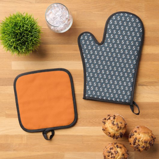 Oven Mitt & Pothouder Ovenwant & Pannenlap Set (Top down)