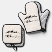 Oven Mitts & Pot Holders Set (Voorkant / Achterkant)