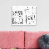 ovens en diverse toestellen canvas afdruk (Insitu (Woonkamer))