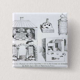 ovens en diverse toestellen vierkante button 5,1 cm