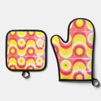 Ovenwanten en pottenhouders ovenwant & pannenlap set