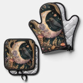 Ovenwanten en pottenhouders ovenwant & pannenlap set (Voorkant / Achterkant)