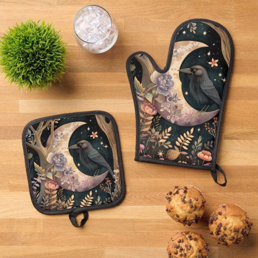 Ovenwanten en pottenhouders ovenwant & pannenlap set (Top down)