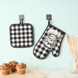 Ovenwanten en pottenhouders ovenwant & pannenlap set
