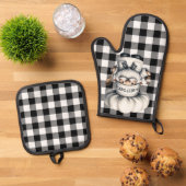Ovenwanten en pottenhouders ovenwant & pannenlap set (Top down)