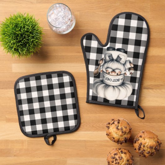 Ovenwanten en pottenhouders ovenwant & pannenlap set (Top down)