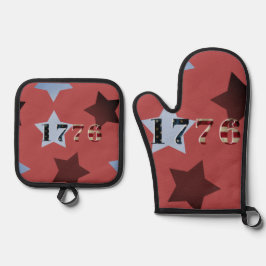 Ovenwanten en pottenhouders ovenwant & pannenlap set