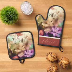 Ovenwanten en pottenhouders ovenwant & pannenlap set