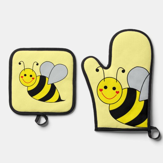 Ovenwanten en pottenhouders ovenwant & pannenlap set (Voorkant)