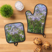 OVENWANTEN &POT HOLDER BLOEMSTIJL ONTWERP OVENWANT & PANNENLAP SET (Top down)