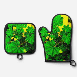 OVENWANTEN &POT HOLDER KEUKEN STIJL ONTWERP OVENWANT & PANNENLAP SET