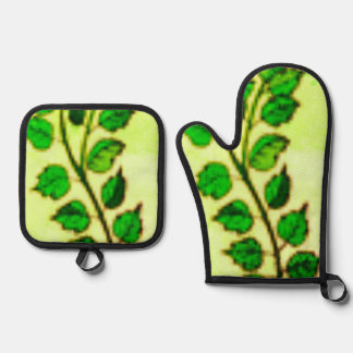 OVENWANTEN &POT HOLDER KEUKEN STIJL ONTWERP OVENWANT & PANNENLAP SET