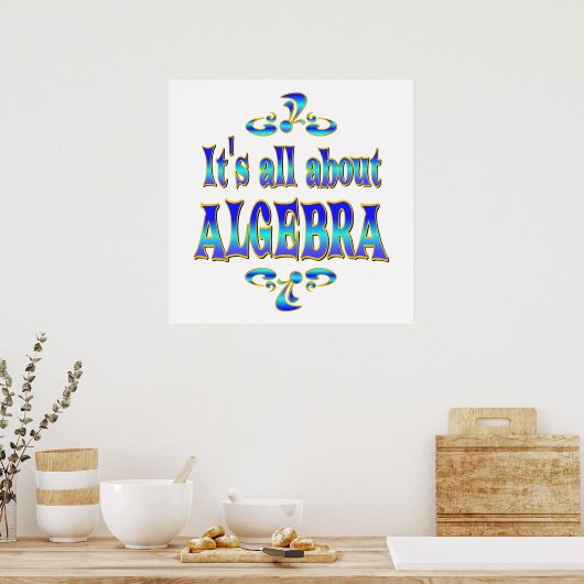 OVER ALGEBRA POSTER (Keuken)