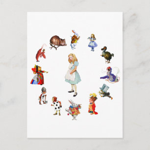 Over Alice in Wonderland Briefkaart