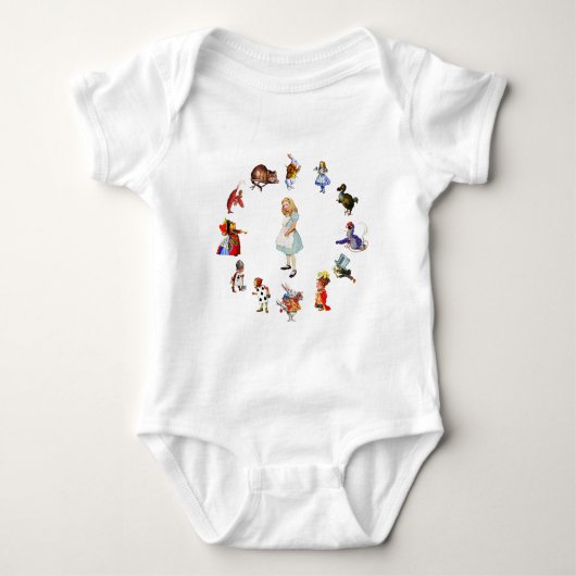 Over Alice in Wonderland Romper (Voorkant)