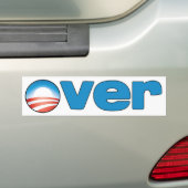 OVER - ANTI OBAMA STICKER (Op auto)